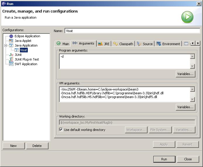 Eclipse Set Java Vm Arguments