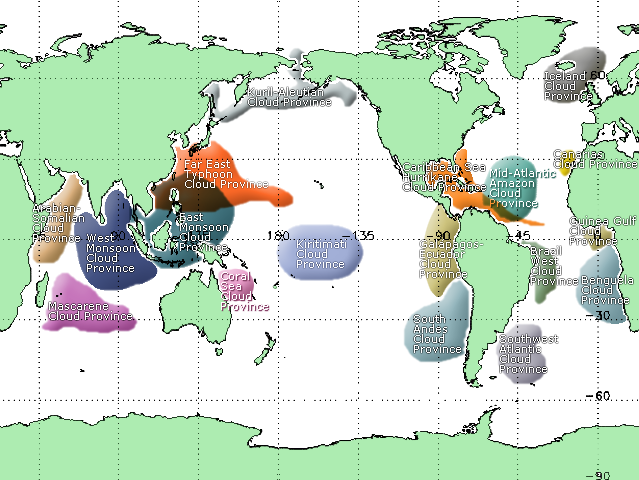 Cloud Provinces Map