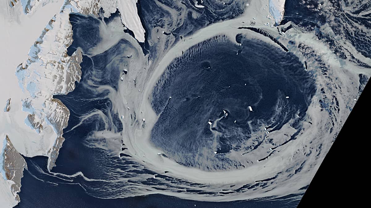 Ekman Drift in Antarctica Waters