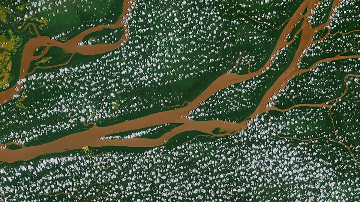 Clouds over inland waters