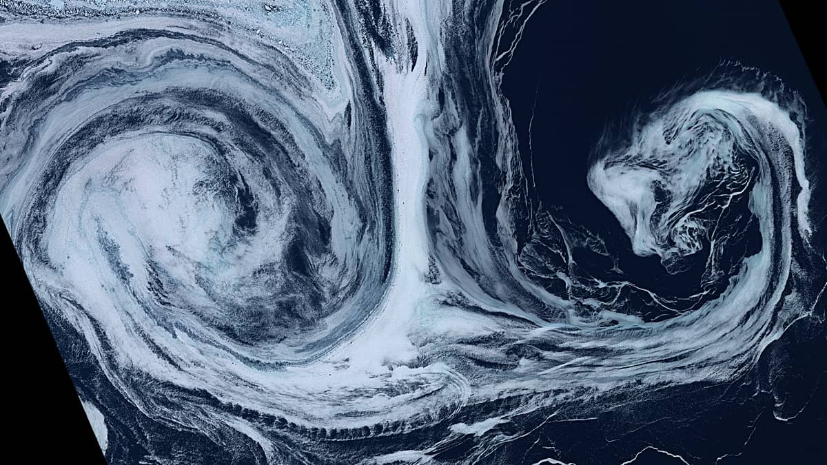 Vortex in Denmark Strait